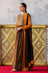 3-PC Printed Cotton Shirt with Chiffon Dupatta and Trouser CPM-4-013